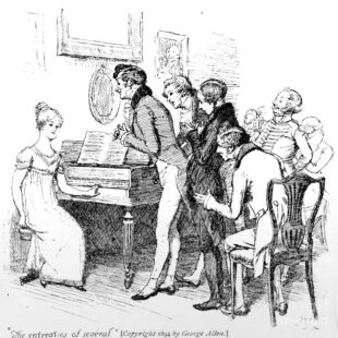 17 scene from pride and prejudice by jane austen hugh thomson